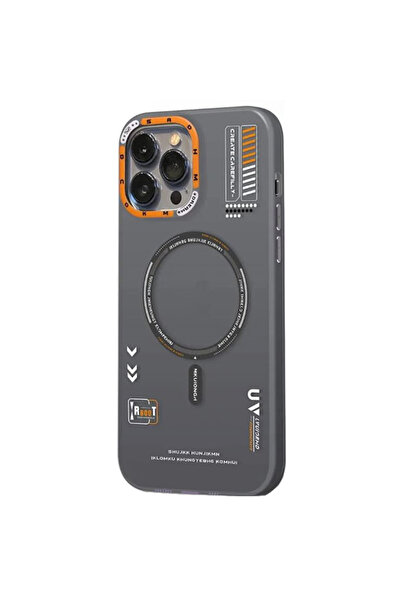 REDz Accessories Carcasă mată cu textură, MagSafe, pentru iPhone 15 Pro, semi...