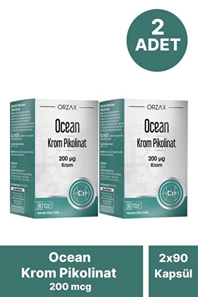 Ocean Krom Pikolinat 200 Mcg 90 Kapsül 2 Adet
