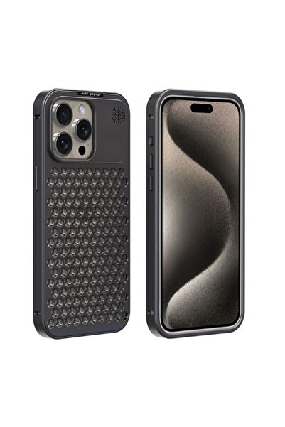 REDz Accessories Carcasă Guardian cu perforații, compatibilă cu iPhone 15 Pro...