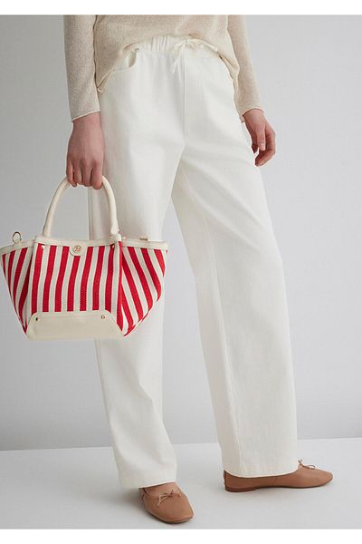 Mavi Red Striped Shoulder Bag 1913094 -29781