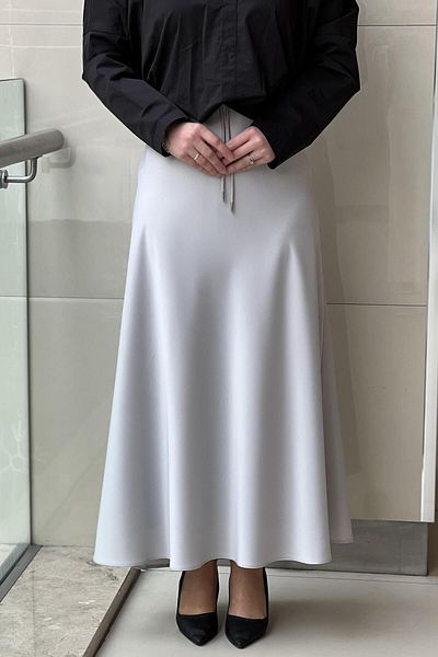 sentez giyim Sentez Luna Satin Flounce Skirt