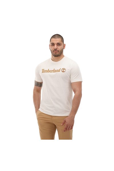 Timberland Ανδρικό ανδρικό μπλουζάκι με στρογγυλή λαιμόκοψη Linear Logo