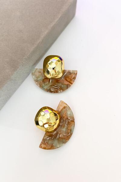 New Obsessions Colorful Semicircle Women's Earrings