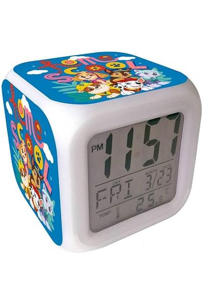 PAW PATROL Ceas desteptator digital, 8 cm, Multicolor, Paw Patrol