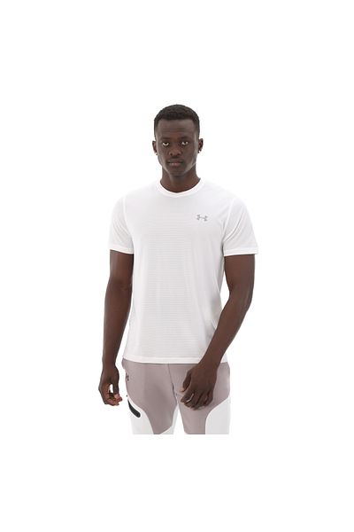 Under Armour Α 1382582 -100 Ua Launch Ανδρικό T-shirt με κοντό μανίκι Λευκό