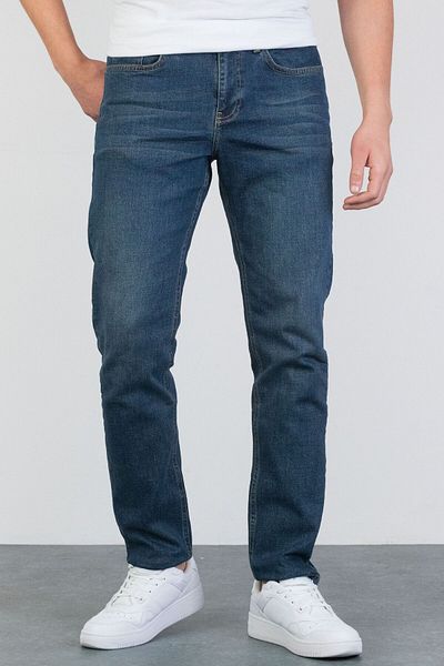 HALAT'S Men's Halat's Regular Fit Ocean Blue Lycra Jean Jeans Josef