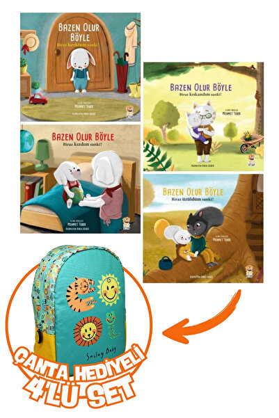 Sincap Kitap Bazen Olur Böyle Korktum-Kıskandım-Kızdım-Üzüldüm 4'lü Set+Hediy...