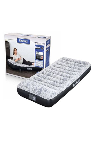 BESTWAY Bestway Air Mattress with Built-in Air Pump 2.03m x 1.52m x 30cm 26-67836