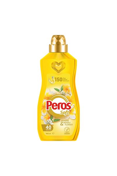 Peros Soft Jasmine & Neroli Flower Concentrated Fabric Softener Vegan 960 ml