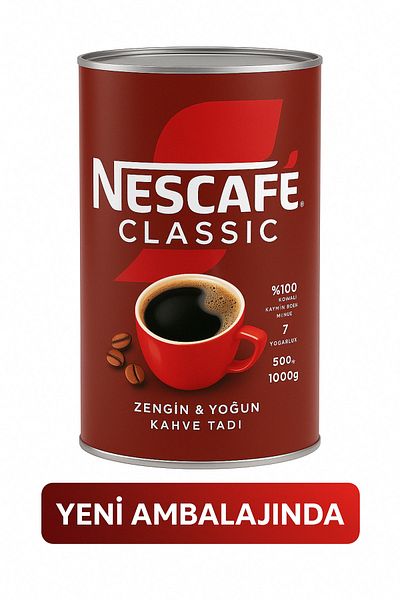 Nescafe Classic 1000 Gr Coffee Tin Box