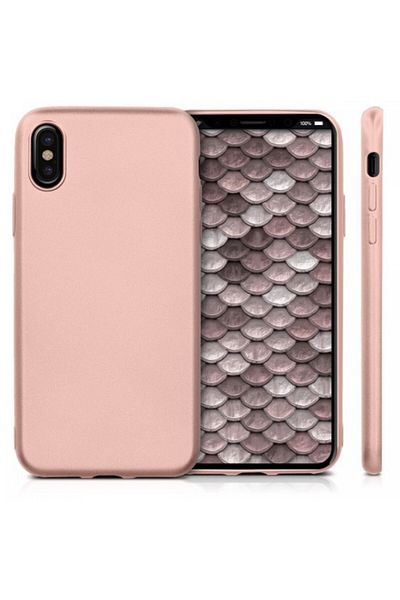 REDz Accessories X-level Thin Membrane Case, Silicone, Compatible With Iphone Xs Max, Rose Gold