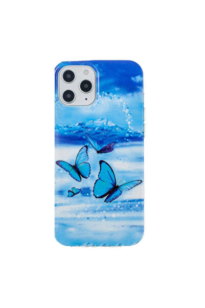 REDz Accessories Carcasă din silicon pentru iPhone 12 Pro Max, model fosfores...