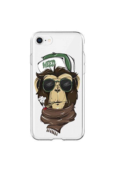 REDz Accessories Θήκη συμβατή με το μοντέλο iPhone 8 Weed, Διαφανής, Ανθεκτικ...