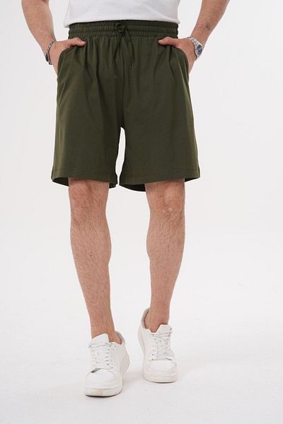 ACTIVE MODA - Men's Cotton Shorts with Laces Large Size