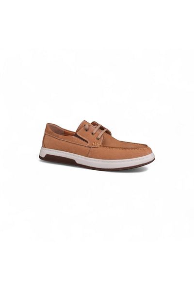 M.P. Men's Casual Shoes - Beige, Leather