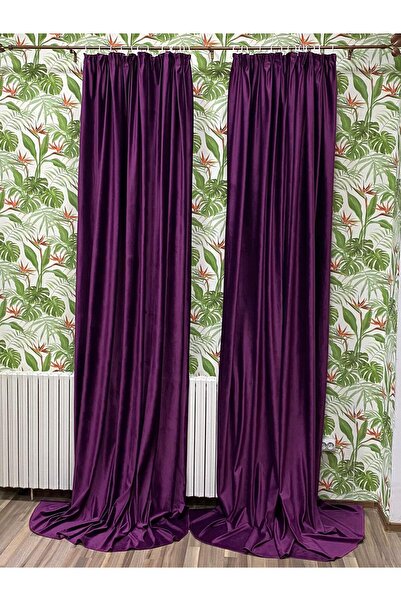 Liz Line Set doua draperii catifea, cu rejansa, diverse marimi si culori, din gama "Velvet" by Liz Line