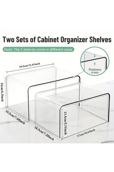 Pleksi Marketi Ράφι Plexiglass 2 - Ράφι Organizer - Plexiglass Stand - Organizer - Organizer