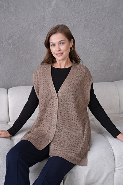 Lamierra Knitwear Plus Size Mother Seasonal Vest