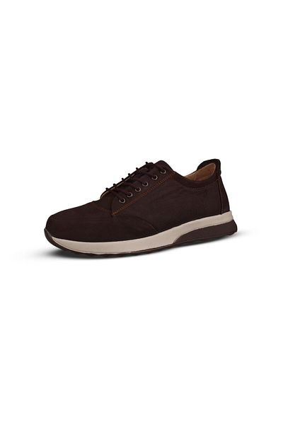 M.P. Men's daily shoes - coffee, nubuck leather