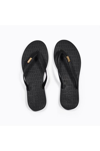 Tkees Women's Black Flip Flops Beach Slippers Tk-P201
