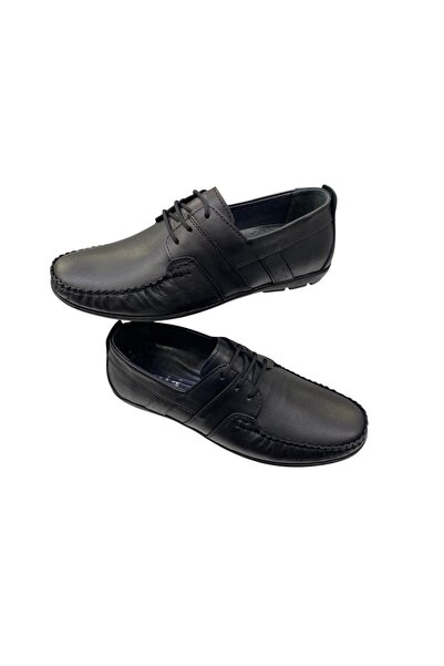 SULA ERKEK BAĞCIKLI İÇ VE DIŞ YÜZEY DERİ SİYAH KAUÇUK YAZLIK TABAN