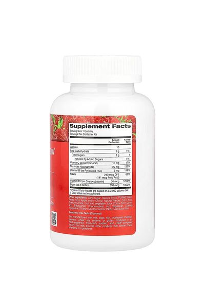 California Gold Nutrition B Complex Chewable Tablets,5D,Helping Support Overall Wellness&Healthy Energy Levels Strawberry Fla