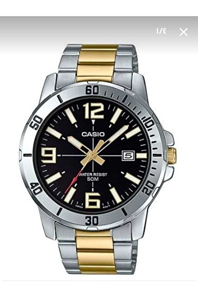 Casio Asio MTP-VD01SG-1BVUDF 45mm Round Stainless Steel Analog Watch