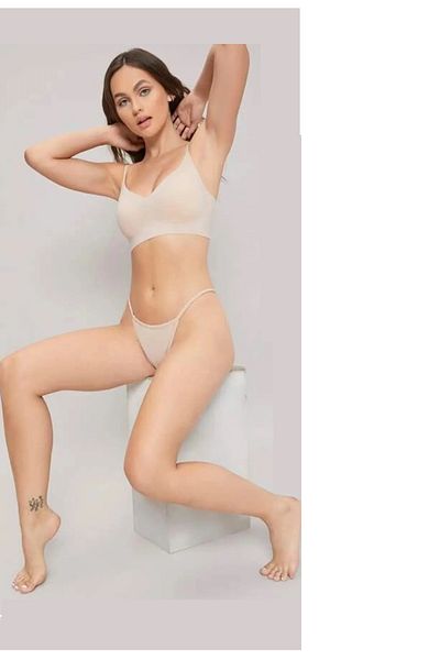 GECKO COLLECTION String Thong Women's Drawstring Rope Elastic 3 Pieces