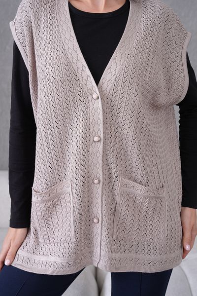 Lamierra Knitwear Plus Size Mother Seasonal Vest