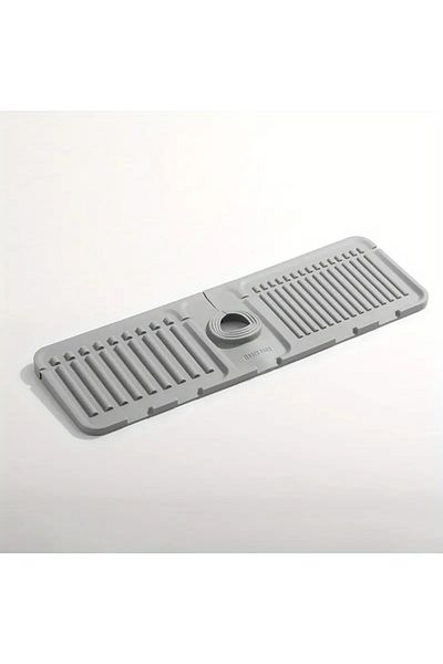 SAVORYHOME Faucet Mat Water Catcher Organizer Αντιολισθητική βάση Organizer Κουζίνα Μπάνιο Νεροχύτης Γκρι