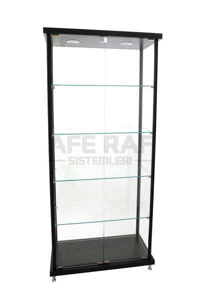 AFE DEKOR KURULU VİTRİN, CAMLI VİTRİN, KOLEKSİYON ,TEŞHİR, CAM DOLAP-40X80X175