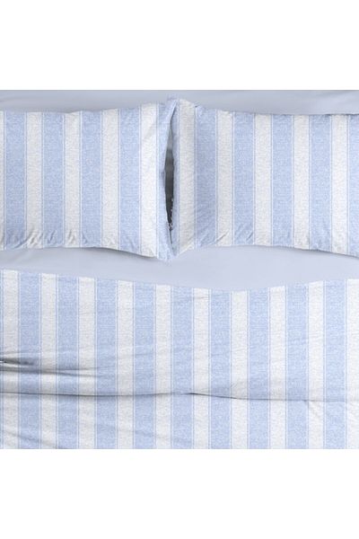 Story home Textile Set de lenjerie de pat dublă Story Home, 100% bumbac Ranforce 144TC, husă pilotă 4 piese 200x220 cm Copenhaga