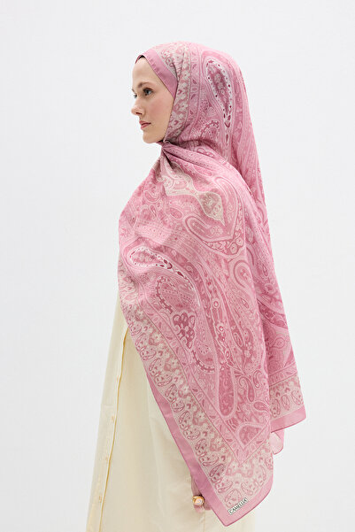 cs camellia scarf Vela Desen Soft Şal - Pembe