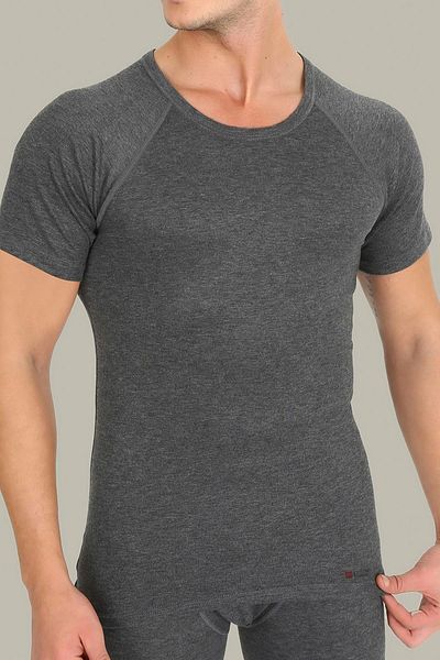 ERDEM İÇ GİYİM Erdem Anthracite Thermal Underwear Half Sleeve Μπλουζάκι 1481