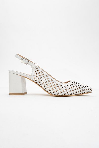 Ataköy Ayakkabı WOMEN'S LEATHER THICK HEEL SHOES