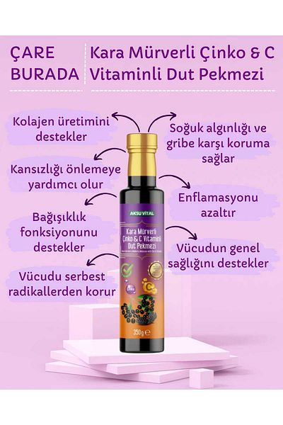 Aksu Vital Mulberry Molasses with Black Elderberry Zinc and Vitamin C