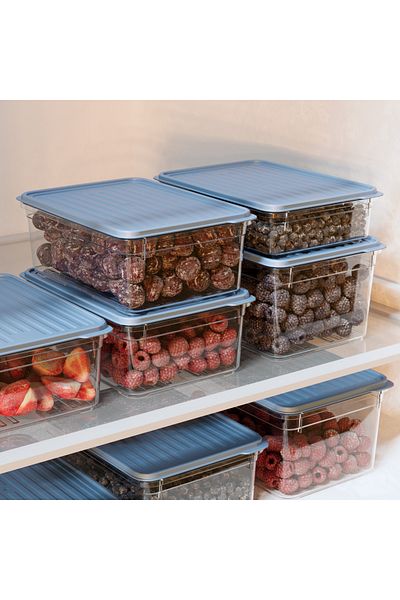 BAGER MARKET Freezer Storage Container - Winter Freezer Sampler - 1100 ml - 4 Colors