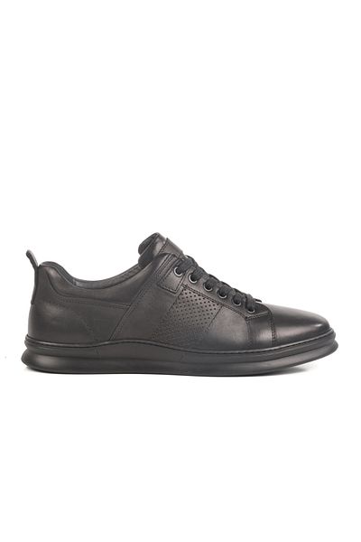 AYAKMOD Black Genuine Leather Men's Casual Shoes Lo0875-2272 m