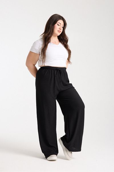DAXİS Sportwear Company Γυναικείο ελαστικό παντελόνι Palazzo Plus Size