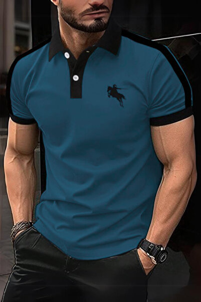 CC STORE Μπλουζάκι Mızrak Horseman Embroidered Polo Neck