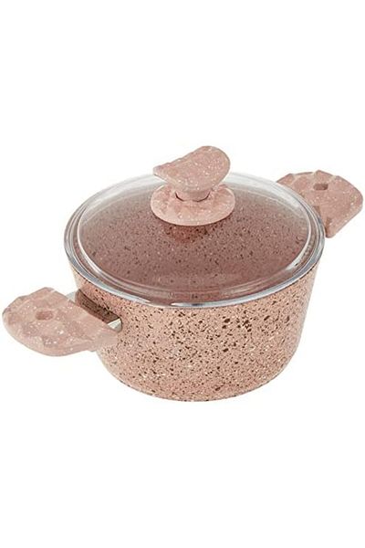 HOME MAKER GRANITEC PINK CASSEROLE 20CM