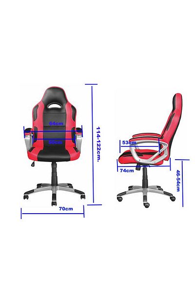 Datazone Gaming Chair – Wooden Frame, Pu Leather, 360° Rotatable Wheels, 150kg Load-bearing