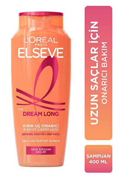 ELSEVE 3'lü 400ml Dream Long Onarıcı Bakım Şampuan + 175ml Saç Kremi Seti
