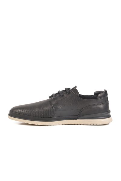 AYAKMOD Black Genuine Leather Men's Casual Shoes Lion m