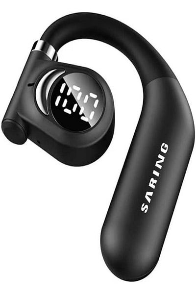 saring Wireless Earbuds SARING SN-008 with High-Resolution Sound and Noise Cancellation - Black