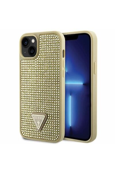 REDz Accessories Carcasă Guess pentru iPhone 13/14/15, Colecția Strass Triang...