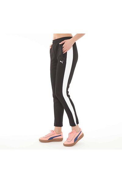 Puma 629798 -01 Puma T7 Always On - بنطال رياضي نسائي أسود نحيف
