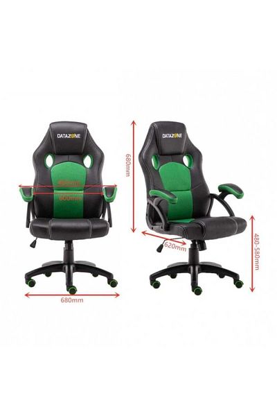 Datazone Gaming Chair – High Back Leather, Ergonomic, Breathable, 150kg Load-bearing