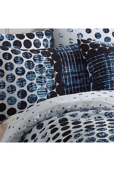 Story home Textile Set de lenjerie de pat dublă Story Home 100% bumbac Ranforce 144TC, husă pilotă 4 piese 200x220 cm Pit