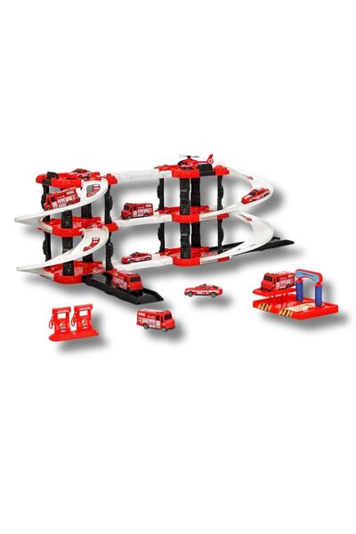 Genel Markalar 49 Parça 3 Katlı Garaj Seti - İtfaiye Otopark Seti Çocuk Eğiti...
